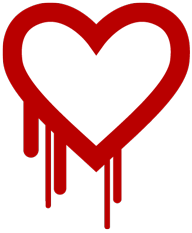 Heartbleed vulnerability logo
